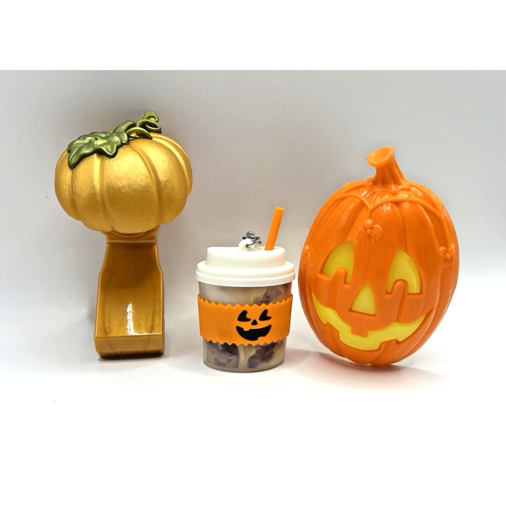 Bath & Body Works Fall Halloween Pumpkin Wallflowers Plugs + Hand Sanitizer Lot